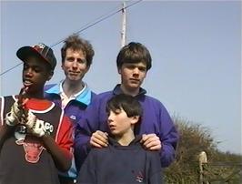 Jordan, Michael, Neil and Clyde near Pendoggett